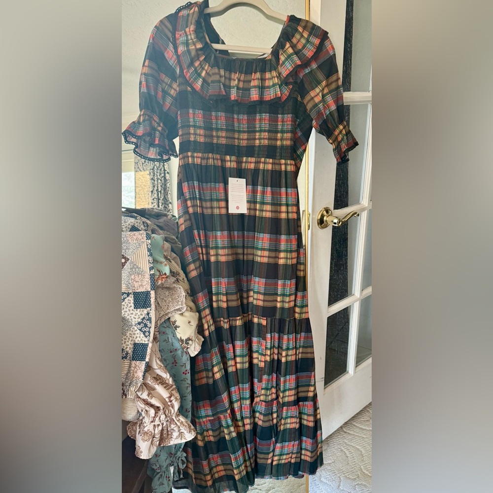 Ivy City Co…Plaid Ruffle Dress